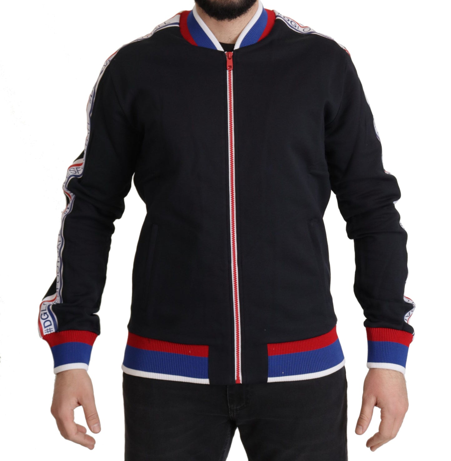 Elegant Zipper Sweater in Moscow Blue