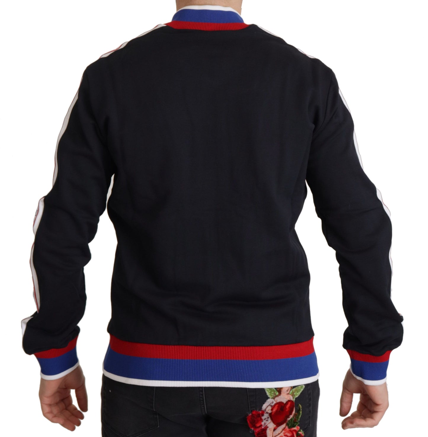 Elegant Zipper Sweater in Moscow Blue