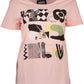 Pink Cotton Women T-Shirt
