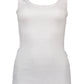 White Cotton Women Tank Top