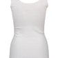 White Cotton Women Tank Top