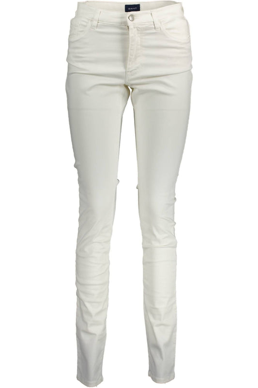 White Cotton Women Pant