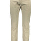 Beige Cotton Men Pants