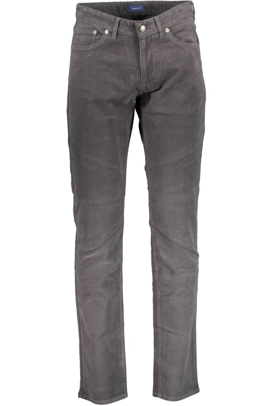 Gray Cotton Men's Pant
