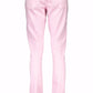 Pink Cotton Women Jean