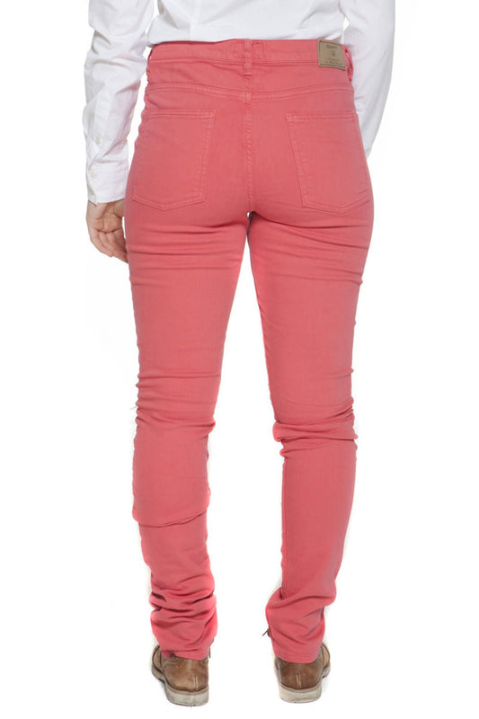 Pink Cotton Women Pant
