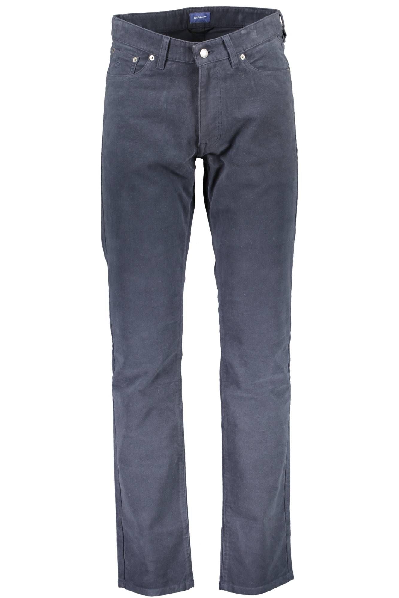 Blue Cotton Men Trouser