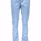 Light Blue Cotton Women Trouser