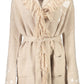 Beige Wool Women Sweater