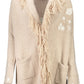 Beige Wool Women Sweater