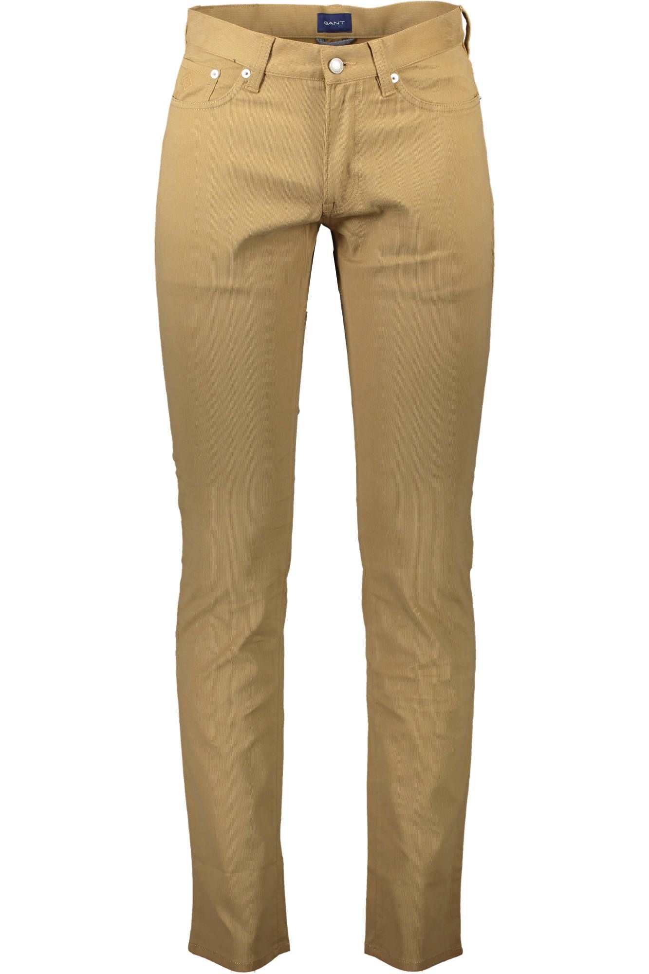 Brown Cotton Men Pants