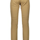 Brown Cotton Men Pants