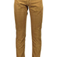 Brown Cotton Men's Pant