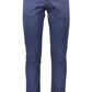 Blue Cotton Men Pant