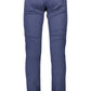 Blue Cotton Men Pant