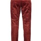 Red Cotton Men Trouser