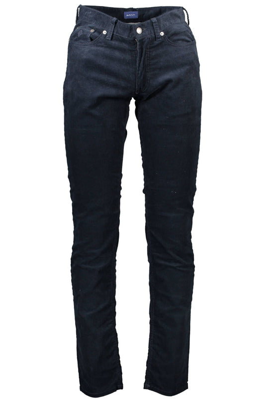 Blue Cotton Men's Pant