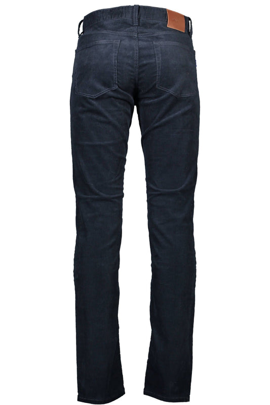 Blue Cotton Men's Pant