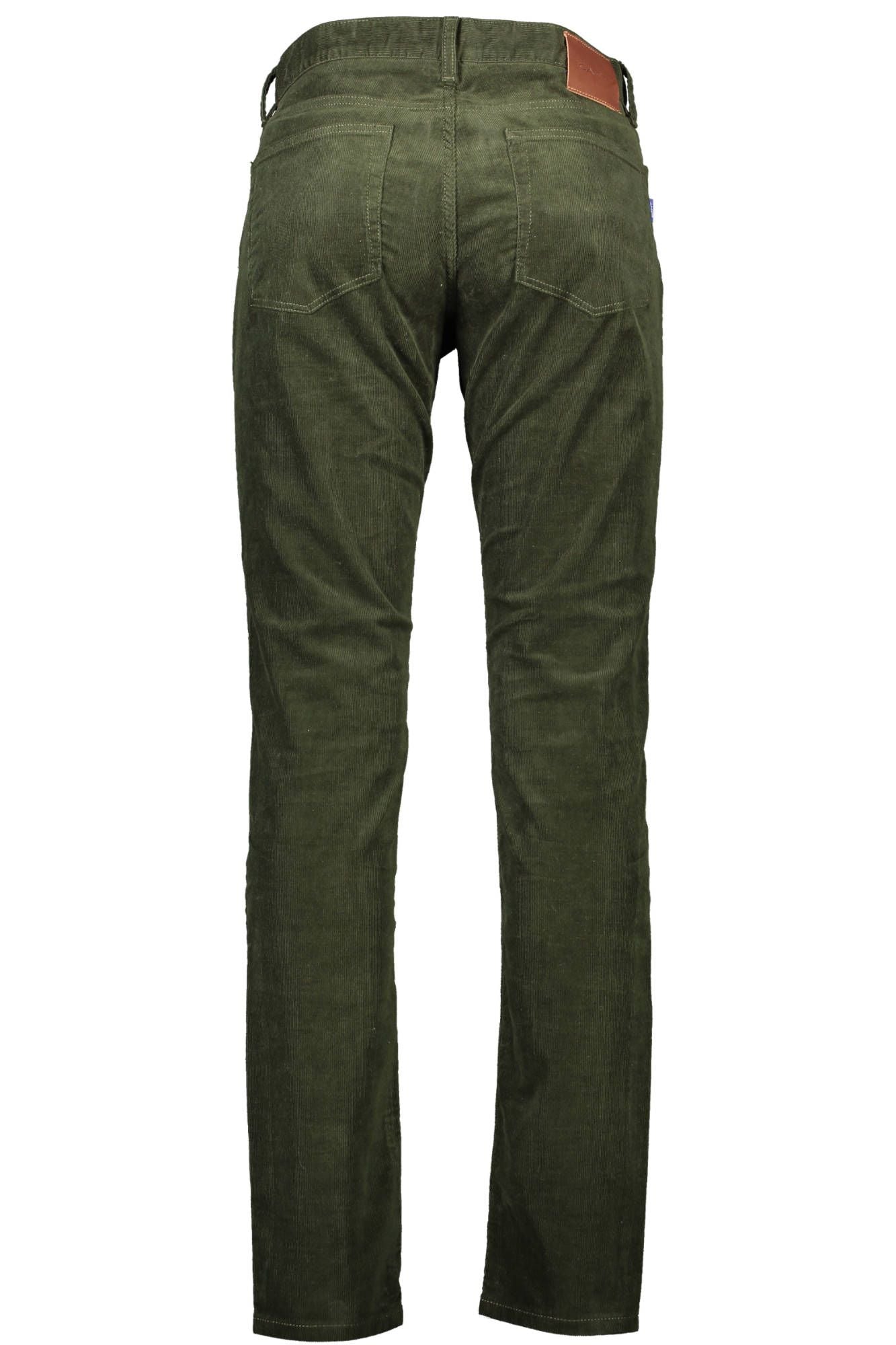 Green Cotton Men Pant