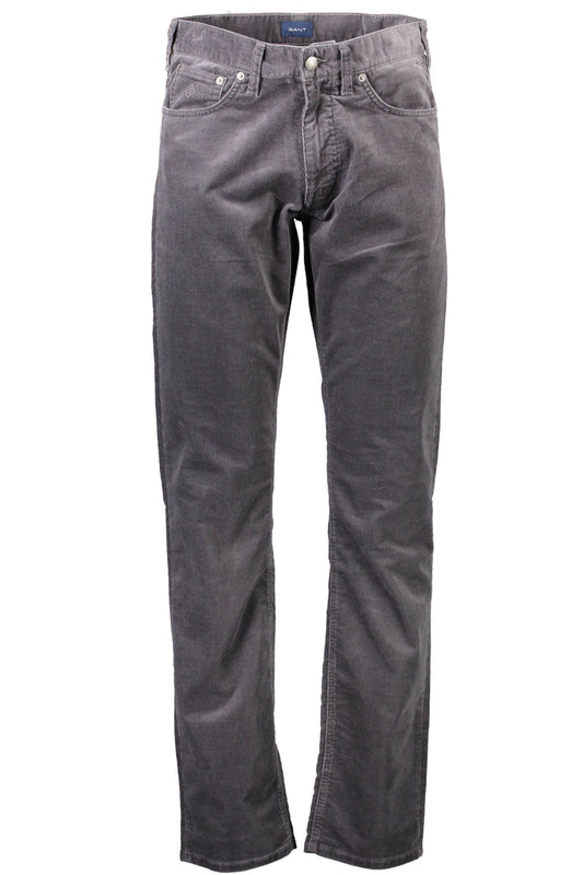 Gray Cotton Men Pant