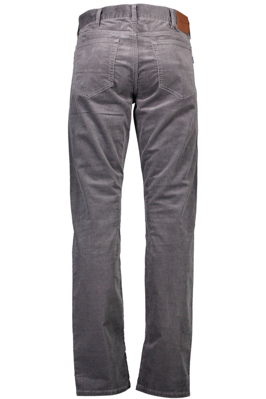 Gray Cotton Men Pant