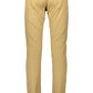 Beige Cotton Men Pant