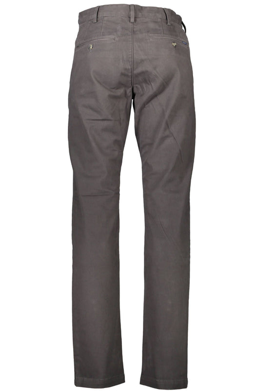 Gray Cotton Mens Trousers