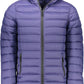 Blue Polyester Men Jacket