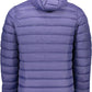 Blue Polyester Men Jacket