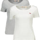 Gray Cotton Women T-Shirt