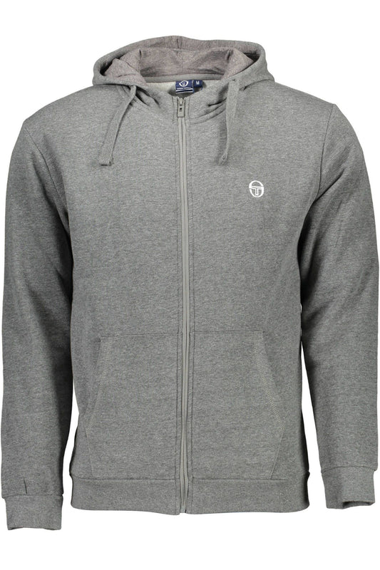 Gray Cotton Men Sweater