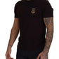 Elegant Bordeaux Crewneck Cotton Tee