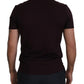 Elegant Bordeaux Crewneck Cotton Tee