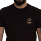 Elegant Bordeaux Crewneck Cotton Tee