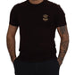 Elegant Bordeaux Crewneck Cotton Tee