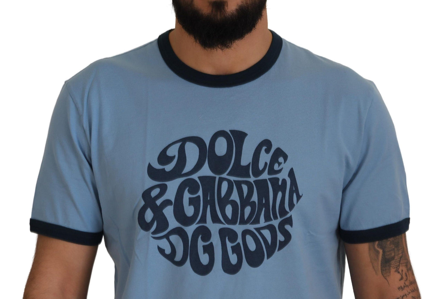 Elegant Light Blue Crewneck Tee