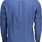 Blue Cotton Men Shirt
