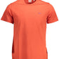 Orange Cotton Men T-Shirt