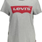Gray Cotton Women T-Shirt