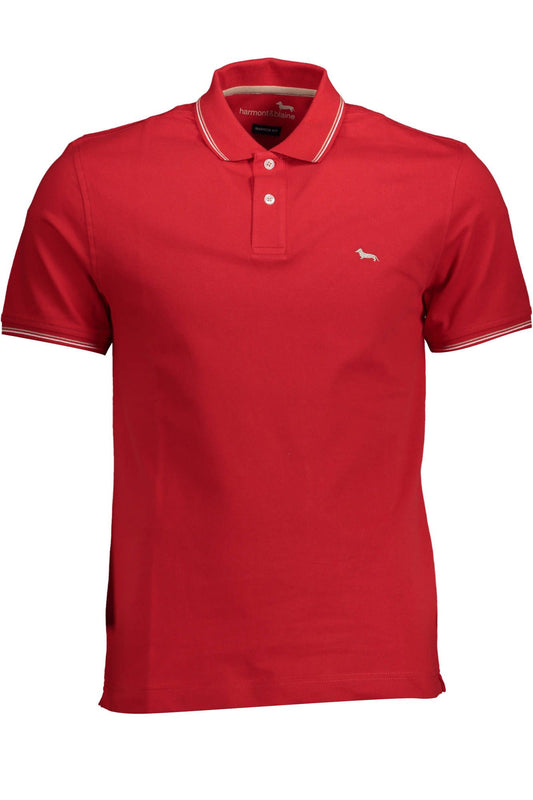 Pink Cotton Men Polo Shirt