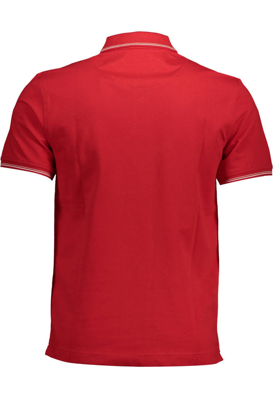 Pink Cotton Men Polo Shirt