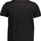 Black Cotton Men Polo Shirt