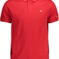 Red Cotton Men Polo Shirt