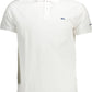 White Cotton Men Polo Shirt
