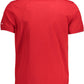 Red Cotton Men Polo Shirt