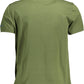 Green Cotton Men Polo Shirt