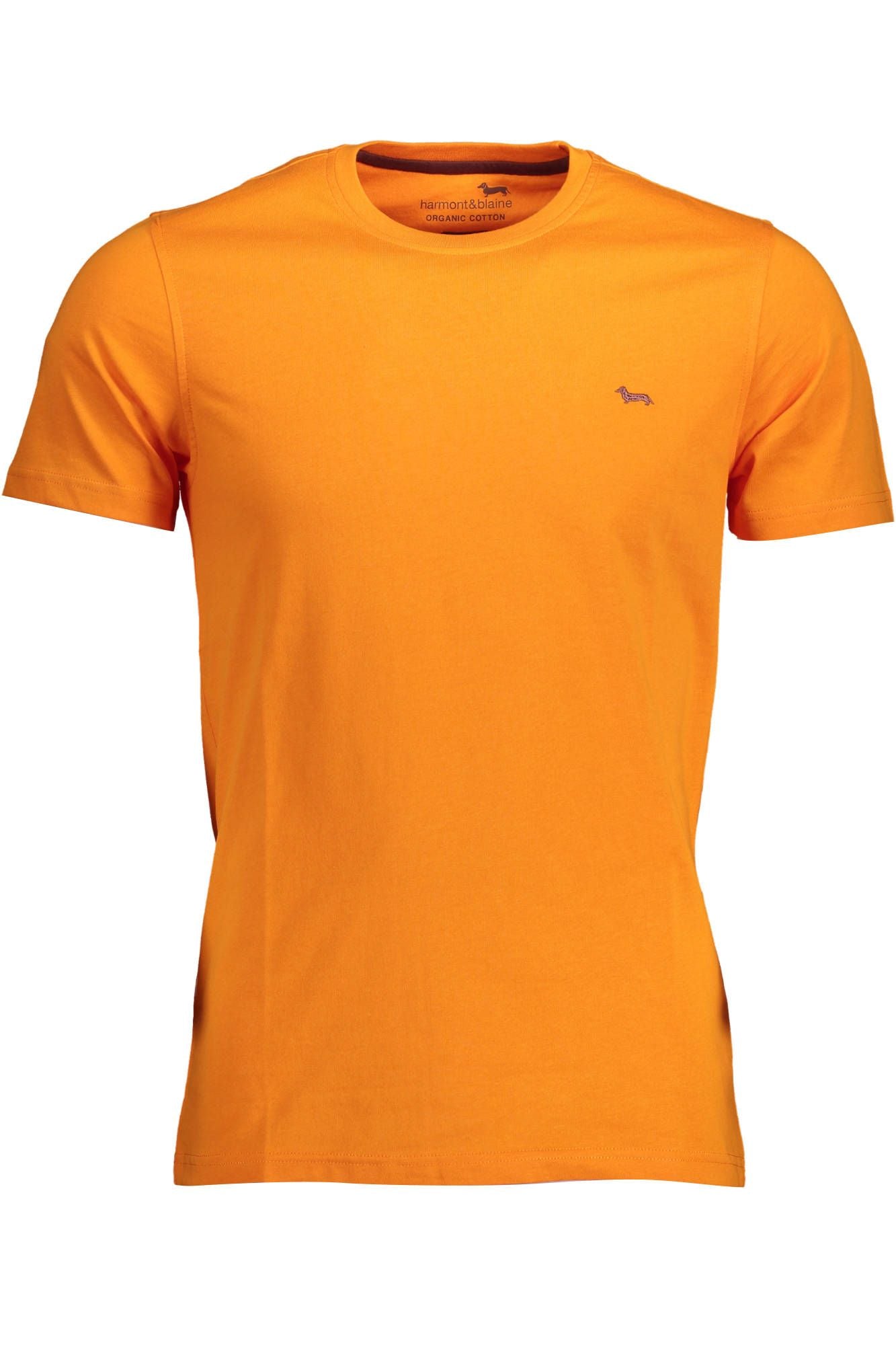 Orange Cotton Men TShirt