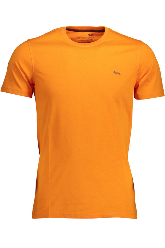 Orange Cotton Men TShirt