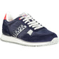 Blue Leather Men Sneaker
