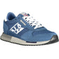 Blue Polyester Men Sneaker